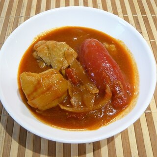 鶏肉のトマトカレー煮